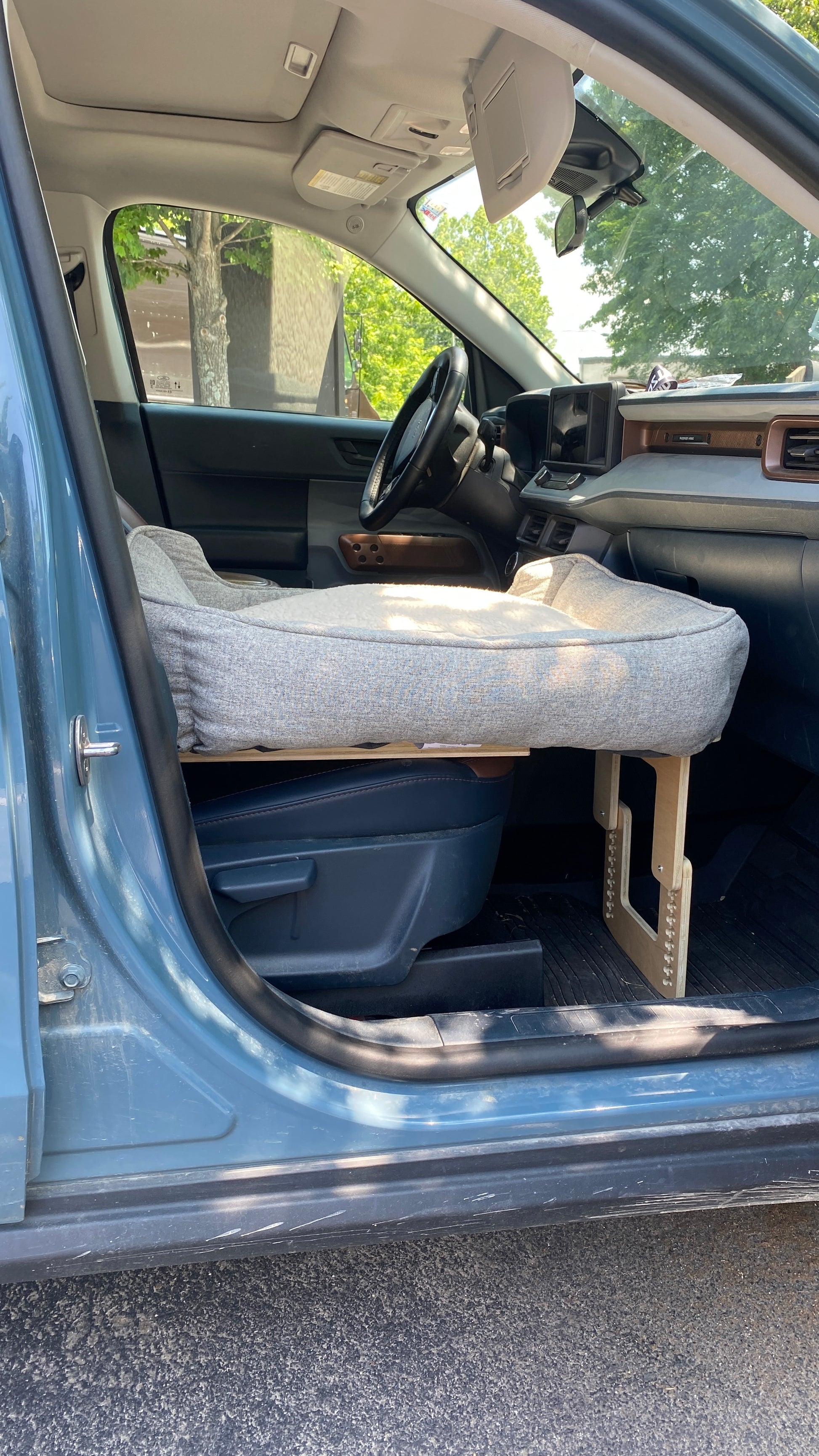 comfortable front seat for dog